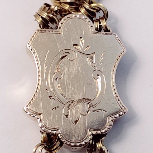 Solid 14k Victorian Seed Pearl Enamel Slide Pendant 30" Handmade Chain Necklace - Picture 6 of 9